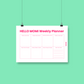 Weekly planner hello MOMI gratis