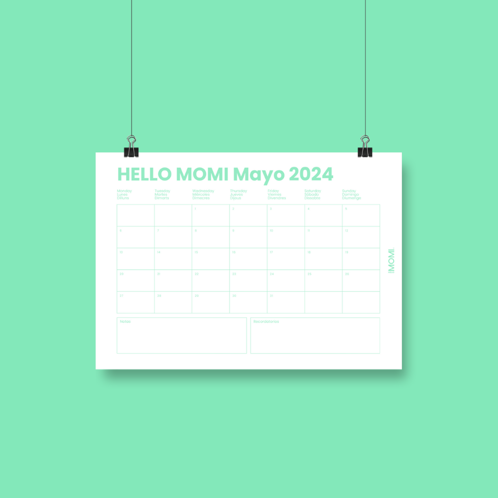 mayo 2024 calendario hello momi