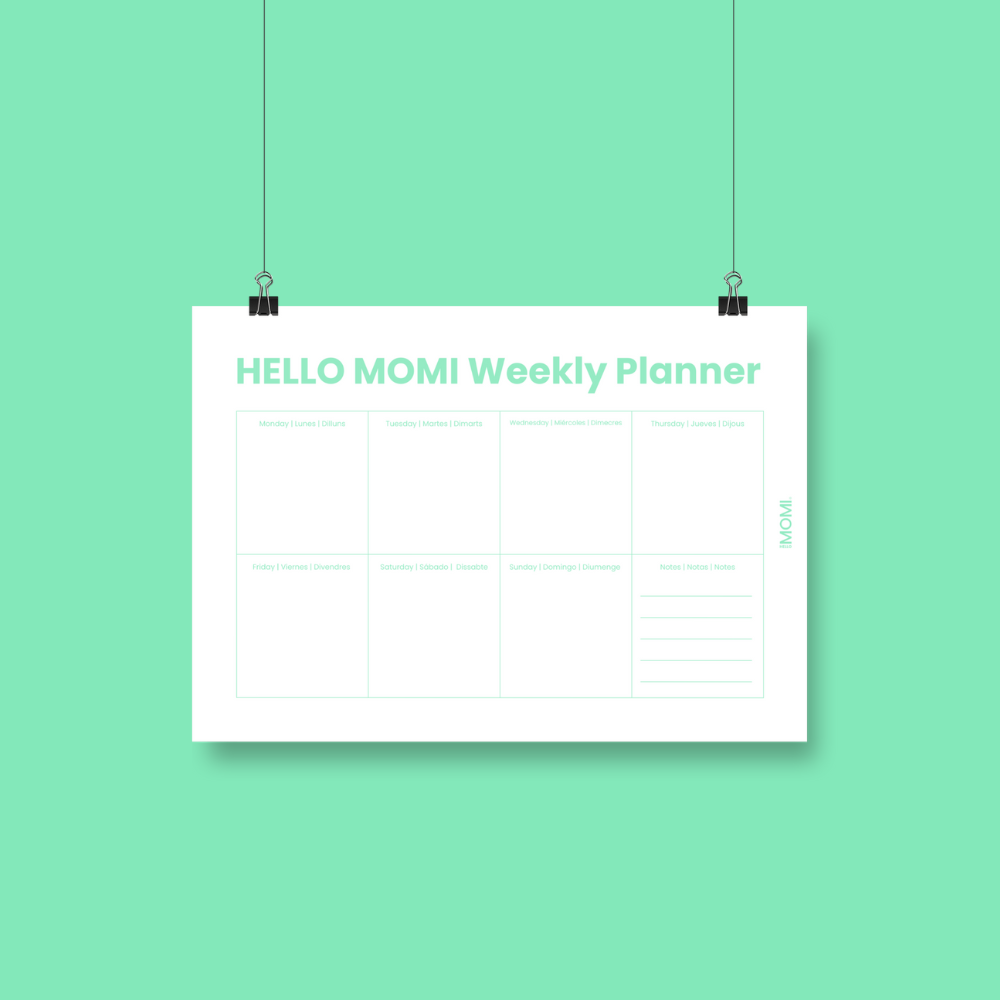 planificador semanal gratuito de hello momi descargable en pdf