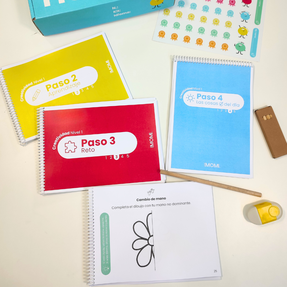 Cuadernos de creatividad para niños del Método MOMI